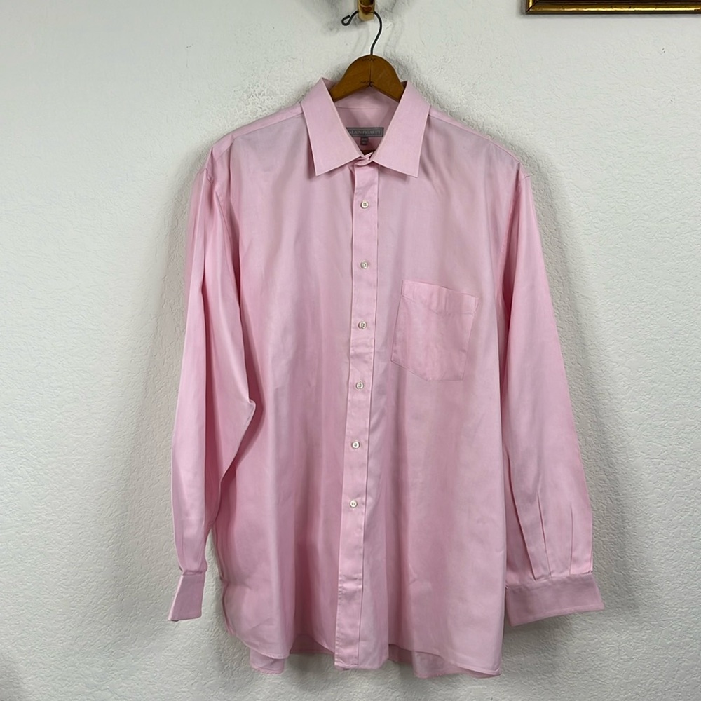 Alain Figaret Solid Pocket Button Down Shirt Doub… - image 2